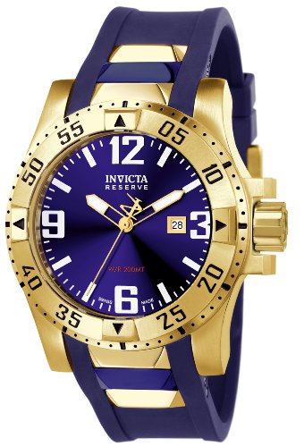 Preisvergleich Produktbild Invicta 6254 Excursion Herren Uhr Edelstahl Quarz blauen Zifferblat