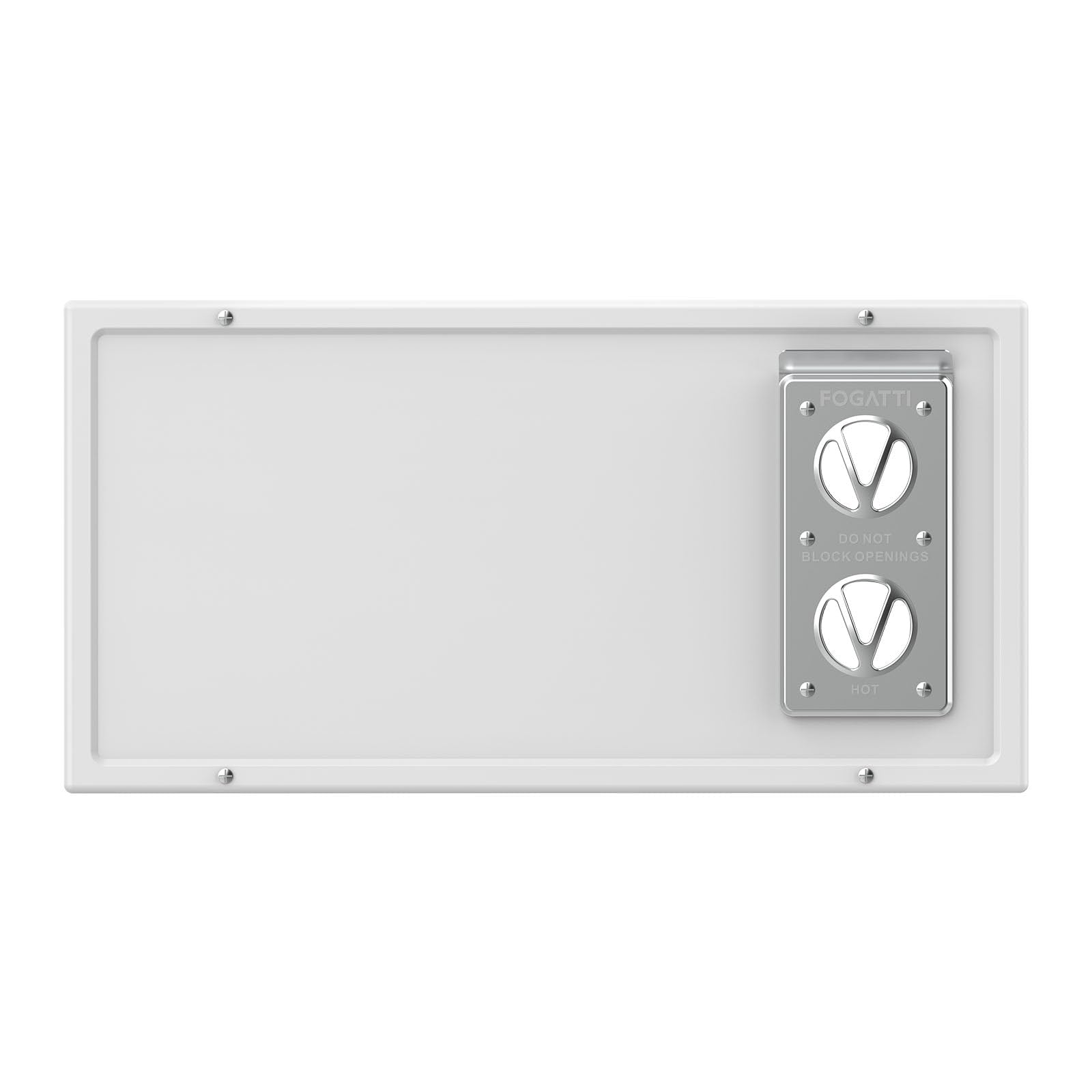 FOGATTI RV Furnace Access Door 20.6×10.5 Inch, Waterproof &amp; Dustproof, White