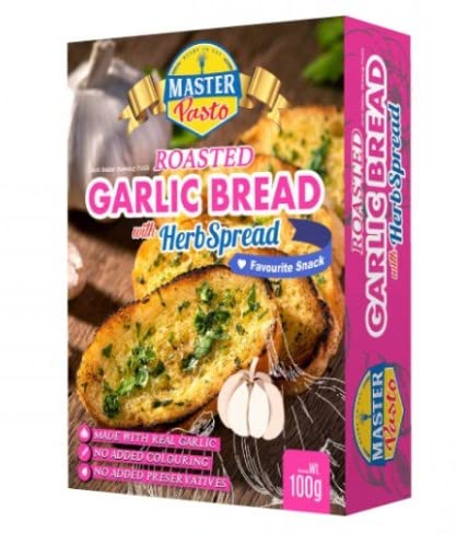 MASTER PASTO Pan de ajo asado con hierbas para untar 3.53 oz nuestros años de experiencia y amor por la comida son evidentes con cada sabroso bocado