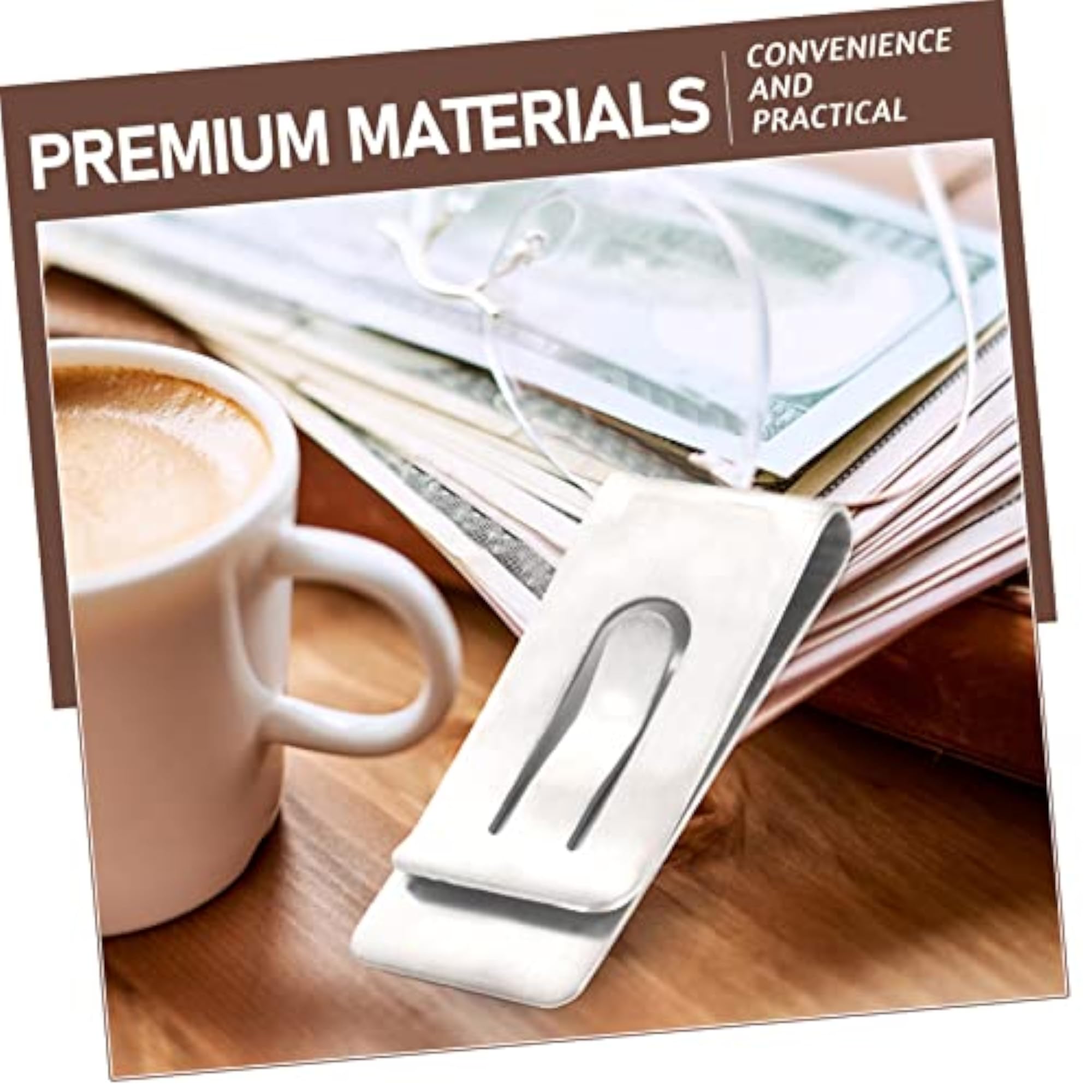 Men's Compact Titanium Money Clip, Cash Holder
