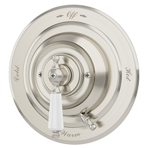 Symmons S-4400-STN-TRM Carrington Shower Valve Trim in Satin Nickel (Valve Not Included) Symmons S-4400-STN-TRM Carrington Shower Valve Trim in Satin Nickel (Valve Not Included)