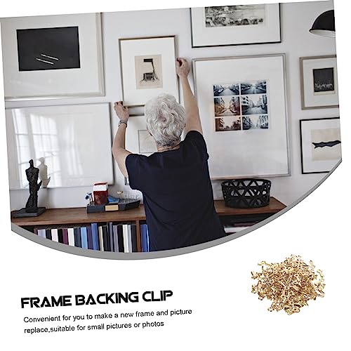 Image of NUOBESTY 160Pcs Picture Frame Replacement Turn Button Clips with Screws for Hanging Photos Frame Backing Hardware for Compact Design for Easy Use and Installation