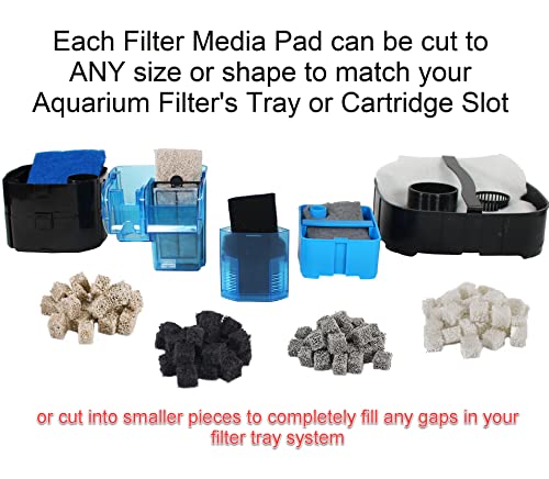Image of Penn-Plax Ammonia Reducer Aquarium Filter Media Pad - Easy to Cut into Any Size Your Filter Requires - 10 inch x 18 inch