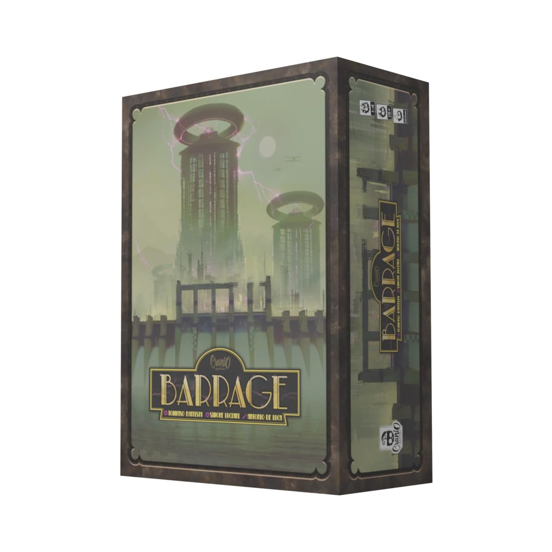 Cranio Creations - Barrage - Costruisci il tuo Impero Idroelettrico! | Gioco da Tavolo per Esperti - Età 14+ - 120 Min - Da 1 a 4 Giocatori - Edizione in Lingua Italiana