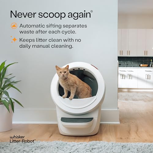 Image of Litter-Robot 4 Supply & Accessory Bundle by Whisker, White- Automatic Self-Cleaning Cat Litter Box, Includes Litter-Robot 4, Ramp, Mat, 3 OdorTrap Packs, 10 Liners, 30 Wipes, & 2 Carbon Filters