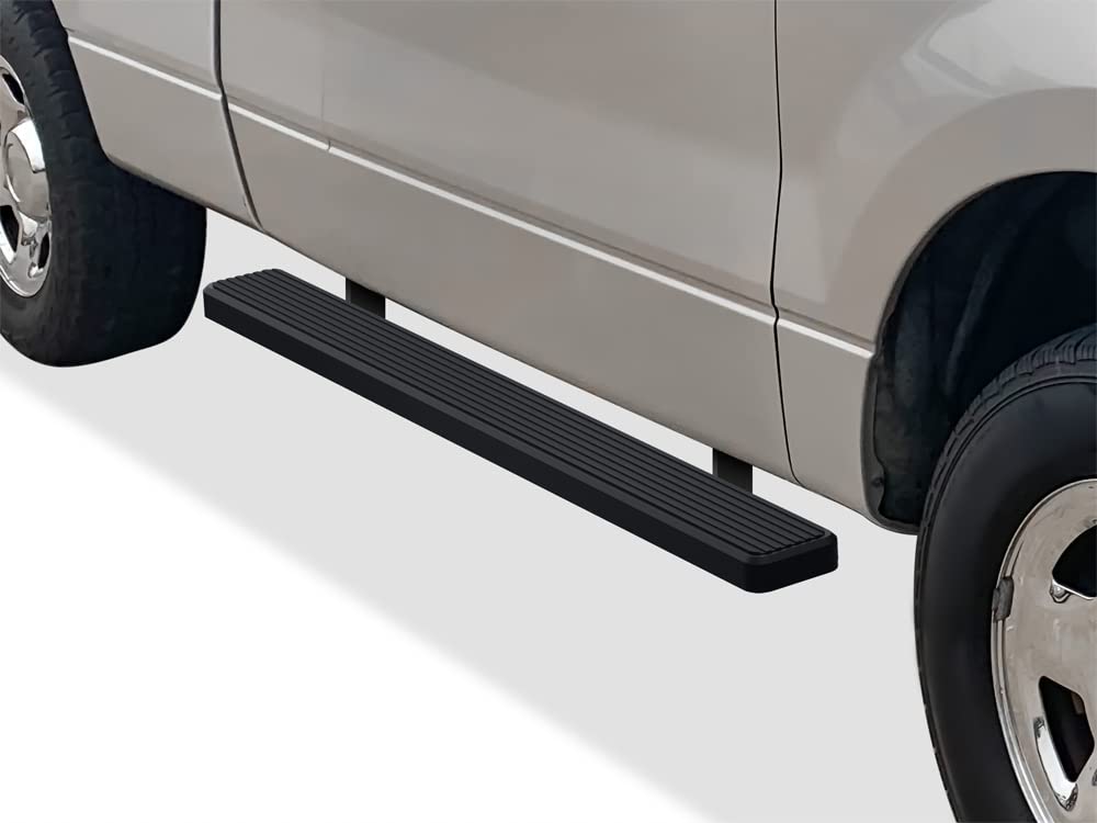 APS (Black Powder Coated 6 inches Running Boards Nerf Bars Side Steps Compatible with Ford F150 2004-2008 Regular Cab (Exclude 04 Heritage)