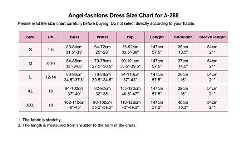 Angel-fashions da Donna collo Maniche Lunghe