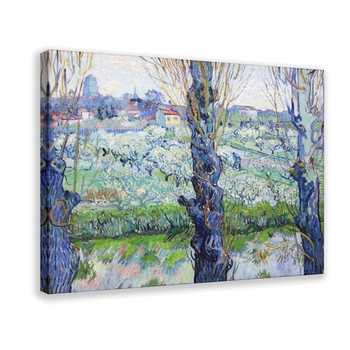 Toile imprimée Van Gogh de haute précision avec cadre suspendu