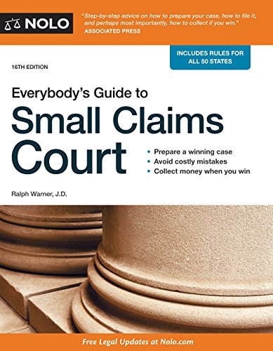 Everybody's Guide to Small Claims Court (Everybody's Guide to Small Claims Court. National Edition)