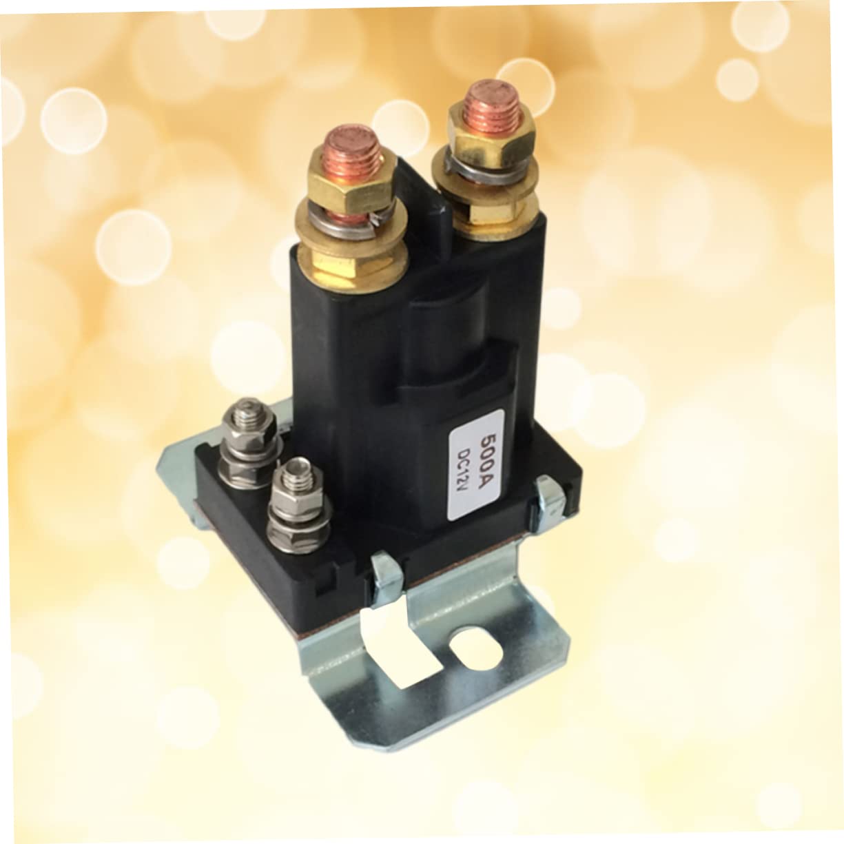Relè Nero 12v-24v 4 Pin 500a in Plastica di Avviamento
