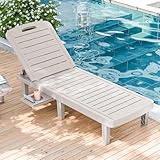WACASA Outdoor Chaise Lounge Chairs, Oversized Lounge Chairs with 5-Level...