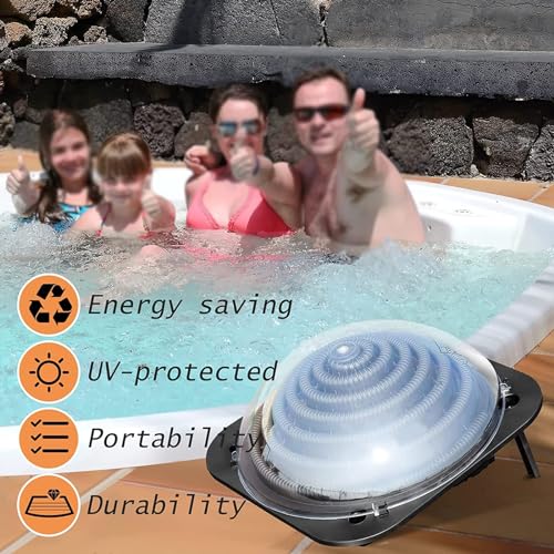 Sistema de calentador solar de piscina con soportes y conector de manguera, calentador de piscina enterrado para uso doméstico y exterior, equipo de calefacción térmica