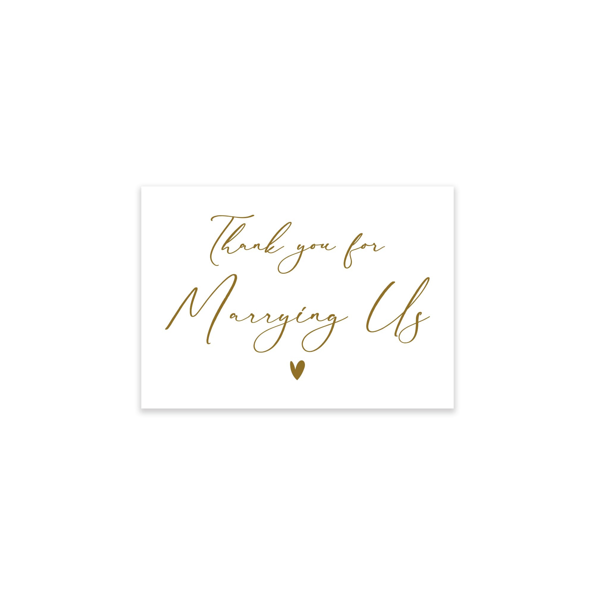 PartyGifts&beyond Wedding Officiate Card Gift, 6 Pcs Thank You for Marrying Us Card