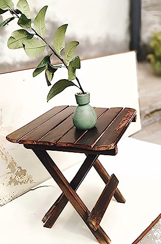 Image of Bros Moon Elegant and Sturdy Favourite Table for Living and Bed Room /Kid's Furniture /Out Door /Garden use /Gift /Festival (Square Table, 12 Inches)