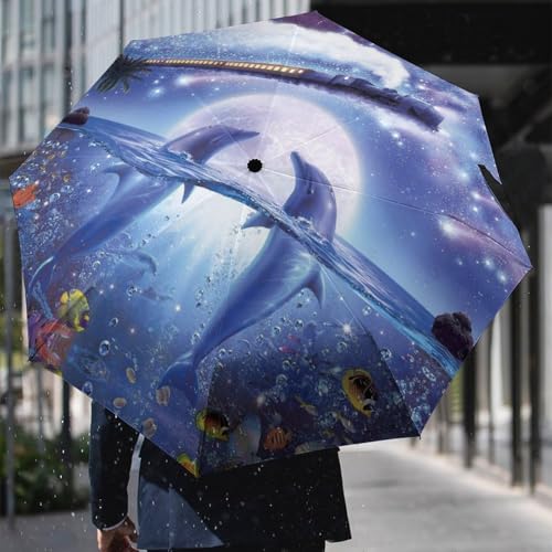 Parapluie pliable dauphin compact et manuel pour le voyage - 6