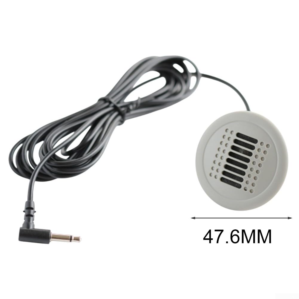 Lecreatekit Microfono per radio Android, 3 5 mm microfono cablato per autoradio perfetto per radio Android in per BMW e altri modelli