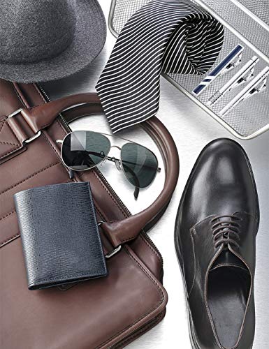 Jstyle 12 Pcs Tie Clips for Men, Classic Tie Bar Clip Set for Regular Ties Necktie Tie Bar Pinch Clips, Wedding Metting Business Tie Pin Clips with Luxury Box Gift3