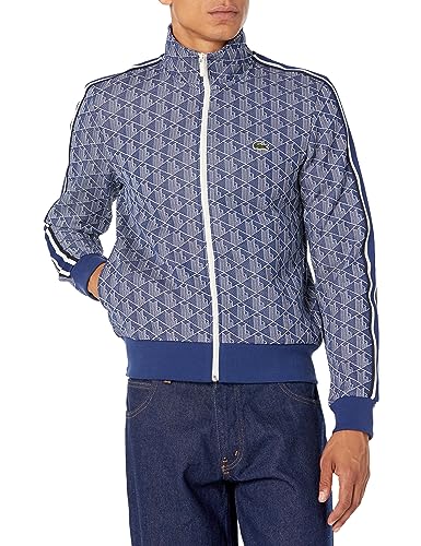 Lacoste Men's Paris Monogram Zip Up Sweatshirt