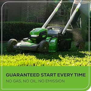 Greenworks 80V 21in Self-Propelled Lawn Mower, 4.0 Ah Battery and Charger — photo 5 of 6