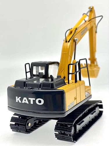 Miniatura 4 de Modelo a escala ND 1:50 Kato 820 Modelo de excavadora hidráulica amarillo fundido a troquel aleación de zinc brazo brazo cubo elevar columpio móvil