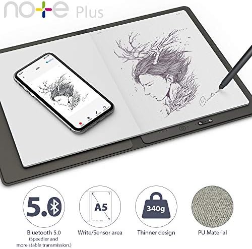 XP-PEN Smart Writing Pad for Notes and Drawings Supports iOS and Android Devices