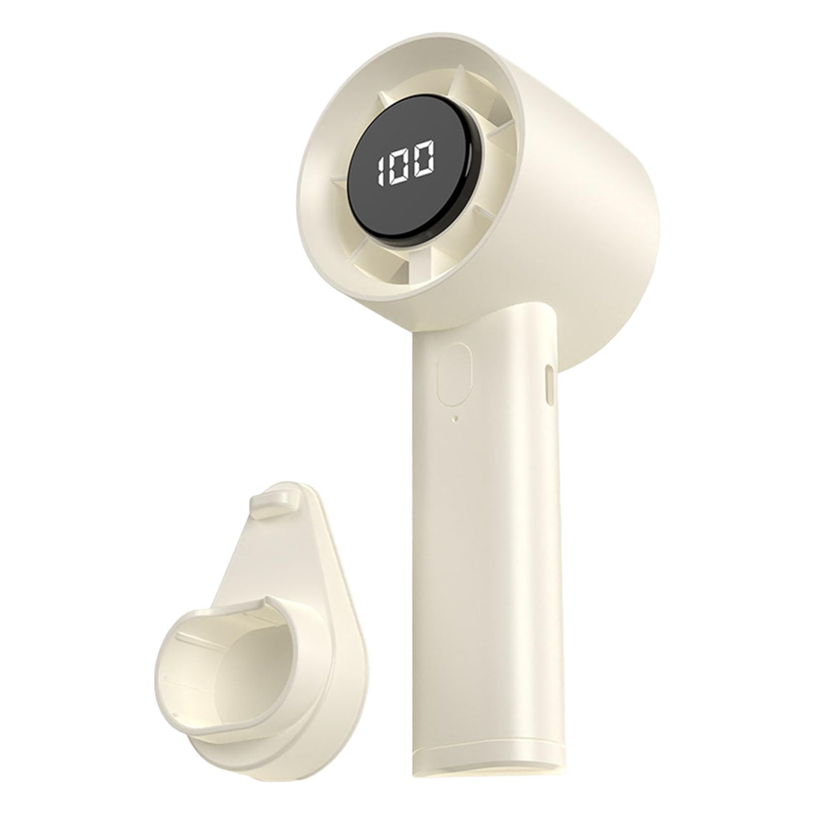 Jazuaiao Quiet Handheld Fan 100 Speed Small Cooling Desk Fan USB Rechargeable for Indoor Travel USB C Charging Portable