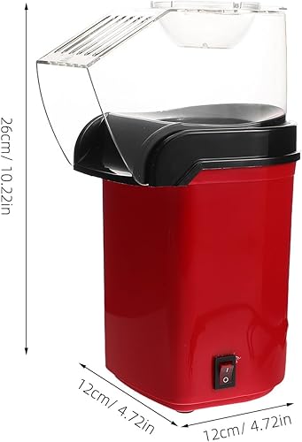 Miniatura 2 de Palomitas de maíz eléctricas de aire caliente para uso doméstico, sin aceite, máquina de fabricación rápida con taza medidora, ajustes de sabor