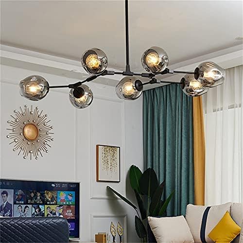 Generic Ceiling Chandelier Lamp, Modern LED Chandeliers for Living Room Nordic metal decor interior decor Glass Bedroom Ball light Staircase bar photo 2