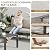 VONZOY 5 Pieces Aluminum Patio Furniture Set Deck Outdoor Furniture 7-Seat Patio Conversation Sets All-Weather Rust-Proof Sectional Sofa Set with Removable Cushion for Deck, Balcony, Yard, Poolside