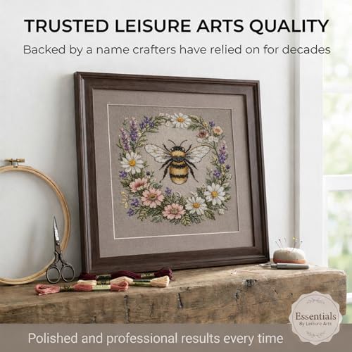 Image of Essentials By Leisure Arts Aida Cloth 18 Count, 15 inchx18 inch, Taupe Cotton Cross Stitch Fabric, 12 pc, Even-Weave Mesh for Embroidery, Needlepoint & Needlework Projects