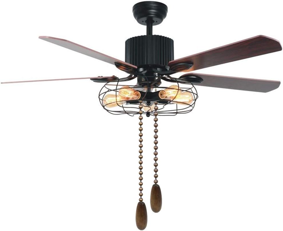 DAYONE Ceiling Fan Chain Pulls Walnut Wooden Pull Chain Extension for Ceiling Light Fan Chain 4 Pack
