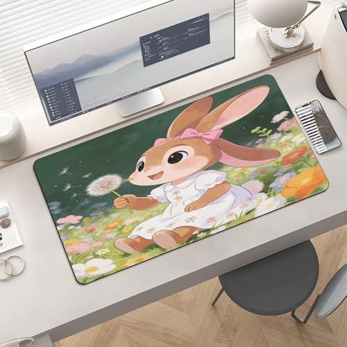 Bunny Floral Carnival Desk Pad Large Oficina 30x60cm miniatura 6