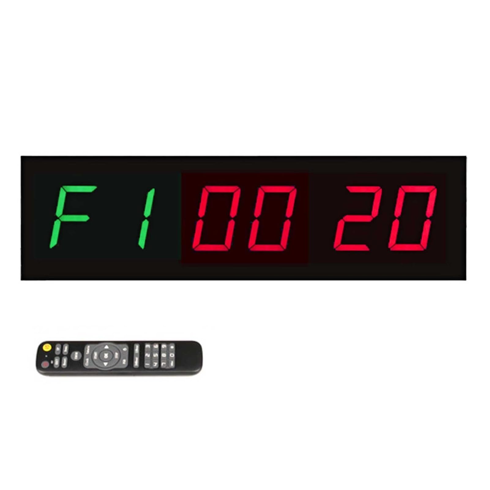 Cronometro digitale con orologio da 12/24 ore e timer digitale da parete a LED a 6 cifre con telecomando for fitness e sport Molteplici modalità