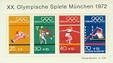 deutsche bundespost briefmarken 2018  XX. Olympische Spiele München 1972 - postfrisch 25+5/30+10/40+10/70+10 Pf./Pfennige [Briefmarken]