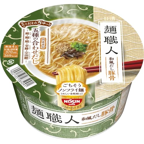日清麺職人 和風だし豚骨 日清食品 カップ麺 86g ×12個