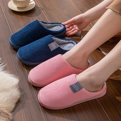 Cathalem Slippers for Women,Women's Closed Toe Slipper Indoor Outdoor with Memory Foam,Cozy and Warm House Slippers for Woman with Anti-Slip Rubber Sole2