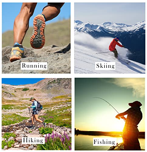 Fullsheild Men’s Waterproof Hiking Socks, Unisex Breathable Outdoor Athletic Hiking Wading Trail Running Skiing Crew Socks Black L #TOP4