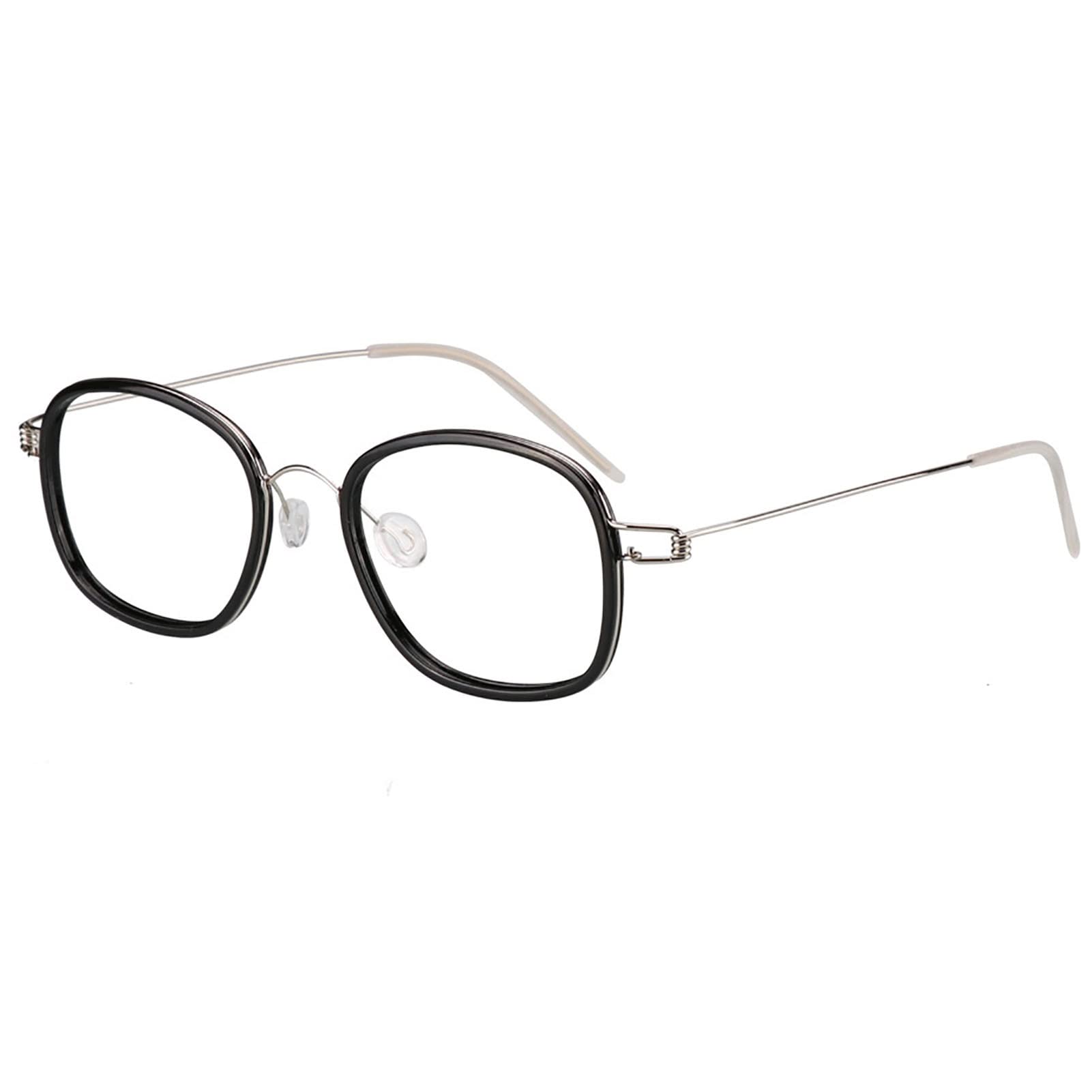 BAFAFA Transizione di Occhiali da Lettura Fotocromatici, Occhiali Intelligenti Che Cambiano Colore, Occhiali da Sole Anti UV con Montatura Leggera Unisex (Color : Silver, Size : +0.5)