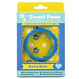 Sweet Paws Wearable Sunny Skies Silicone Puppy Teether Chew Toy, Small, Blue