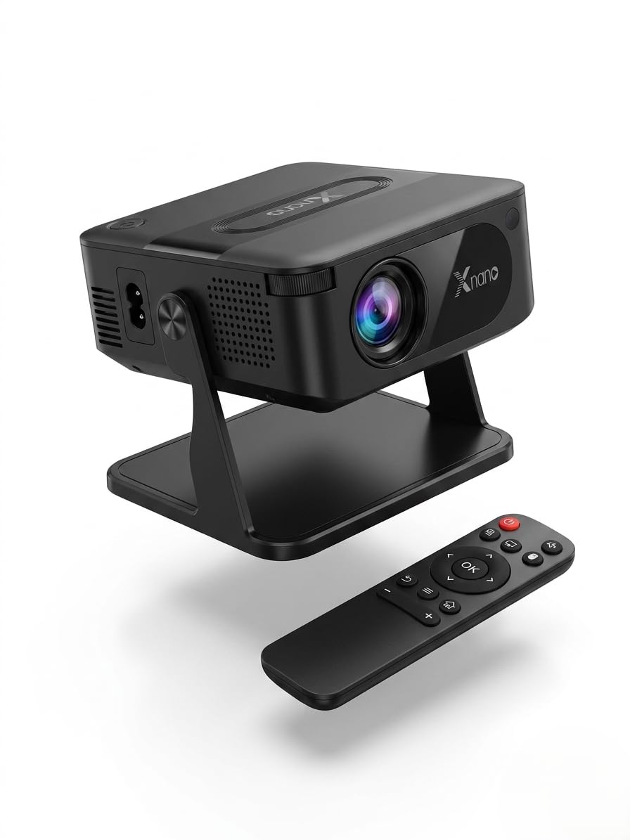 Smart Projector with Adjustable Stand, Native HD 1080P Support, WiFi 6 & Bluetooth 5.2, Auto Keystone, Electric Focus, 180° Rotatable Mini Projector for Home Theater, Bedroom, Office & Outdoor Movies-image-37