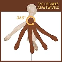 Vista 4 de Maniquí femenino Torso Forma de vestido Maniquí de costura 39-56 pulgadas altura ajustable vestido modelo maniquí cabeza de exhibición vestido