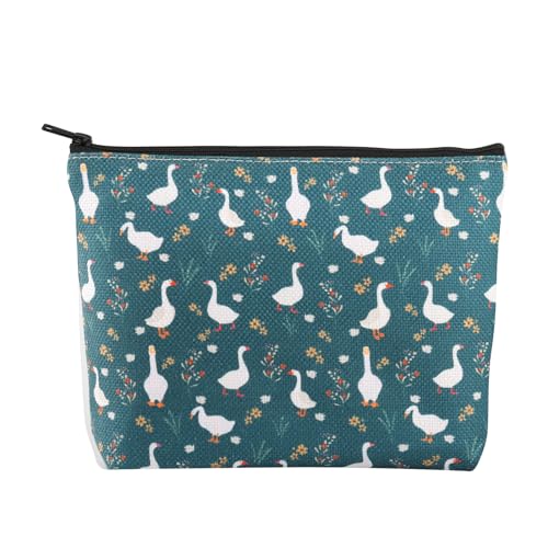 Silly Goose - Bolsa de maquillaje para amantes del ganso, regalo para dueños de ganso, regalos para mamás, bolsa con cremallera, Bolsa de maquillaje Silly Goose 1uk, moda