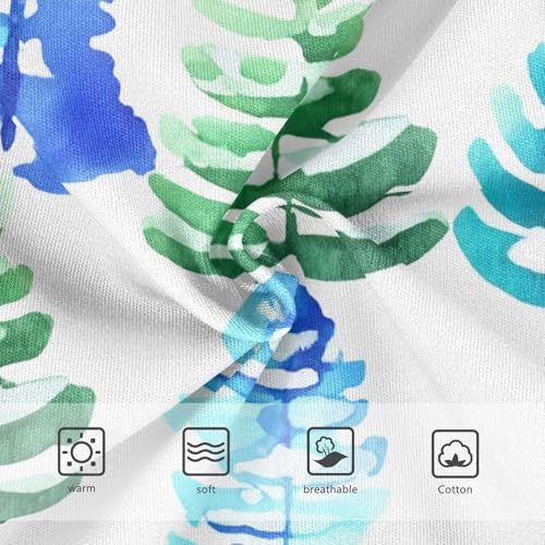 Cotton Girls Underwear Toddler Watercolor Pine Trees Blue Green Little Girl Panties Animals Underpants Briefs 2t3