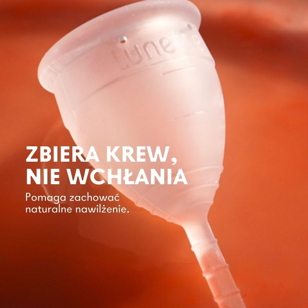 Lunette Kubeczek Menstruacyjny-Wielorazowy – Silikon Medyczny bez BPA – do 12 Godzin Komfortu – Alternatywa dla Tamponów – Wyprodukowany w Finlandii – Rozmiar 2 Violet