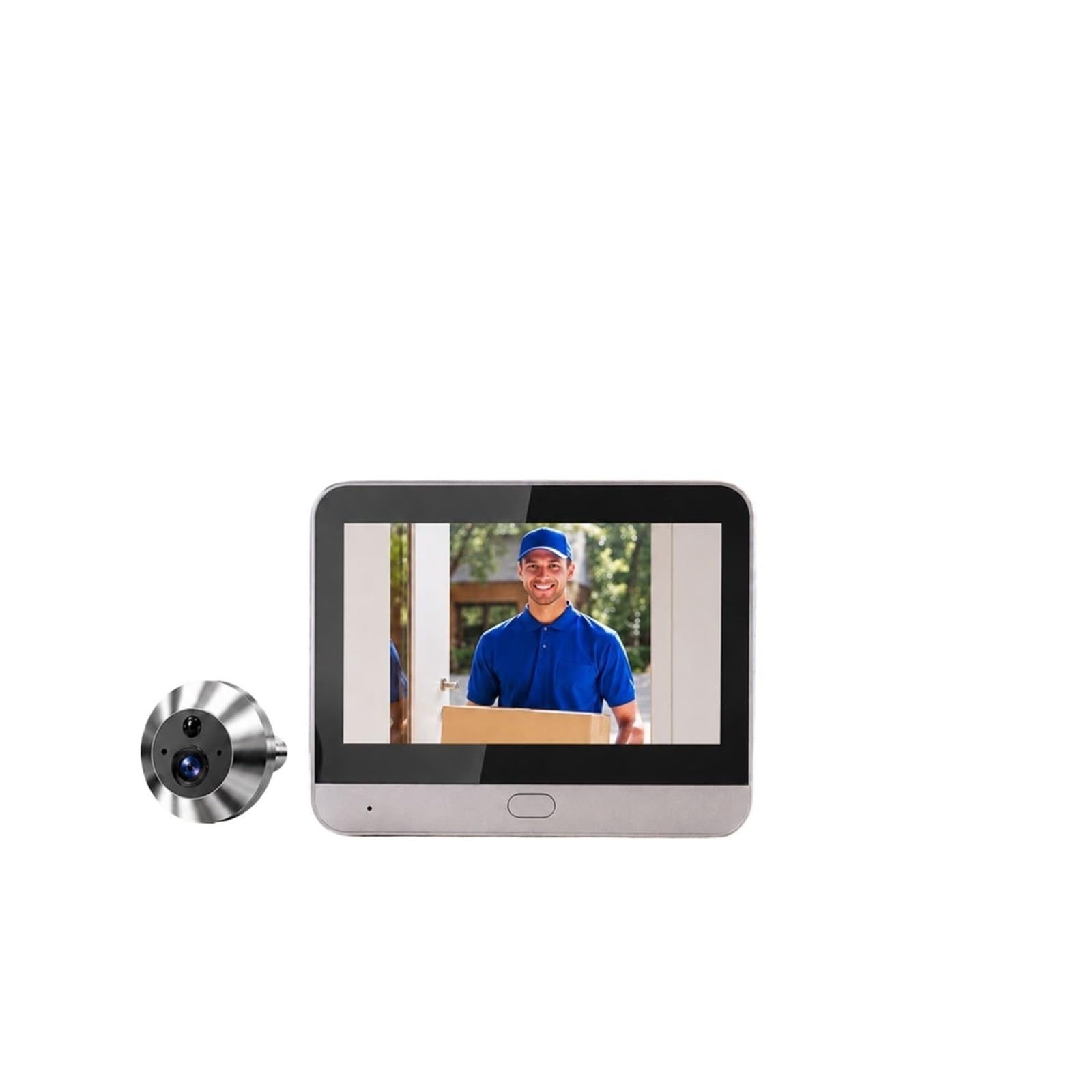 Tuya Smart 5MP 140 ° Grand Angle de Vue numérique Judas Vue WiFi(Door Camera 32G)