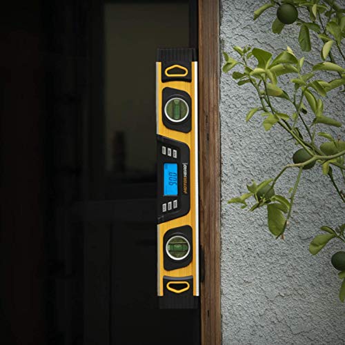 Motorhead 16-Inch 0° - 180° Smart Digital Level, Lcd Screen, Audible Alerts, Water, Dust & Shock Resistant, Magnetic Bottom, Includes Bag, High-Visibility, Solid-Milled Aluminum, Usa-Based Support #TOP6