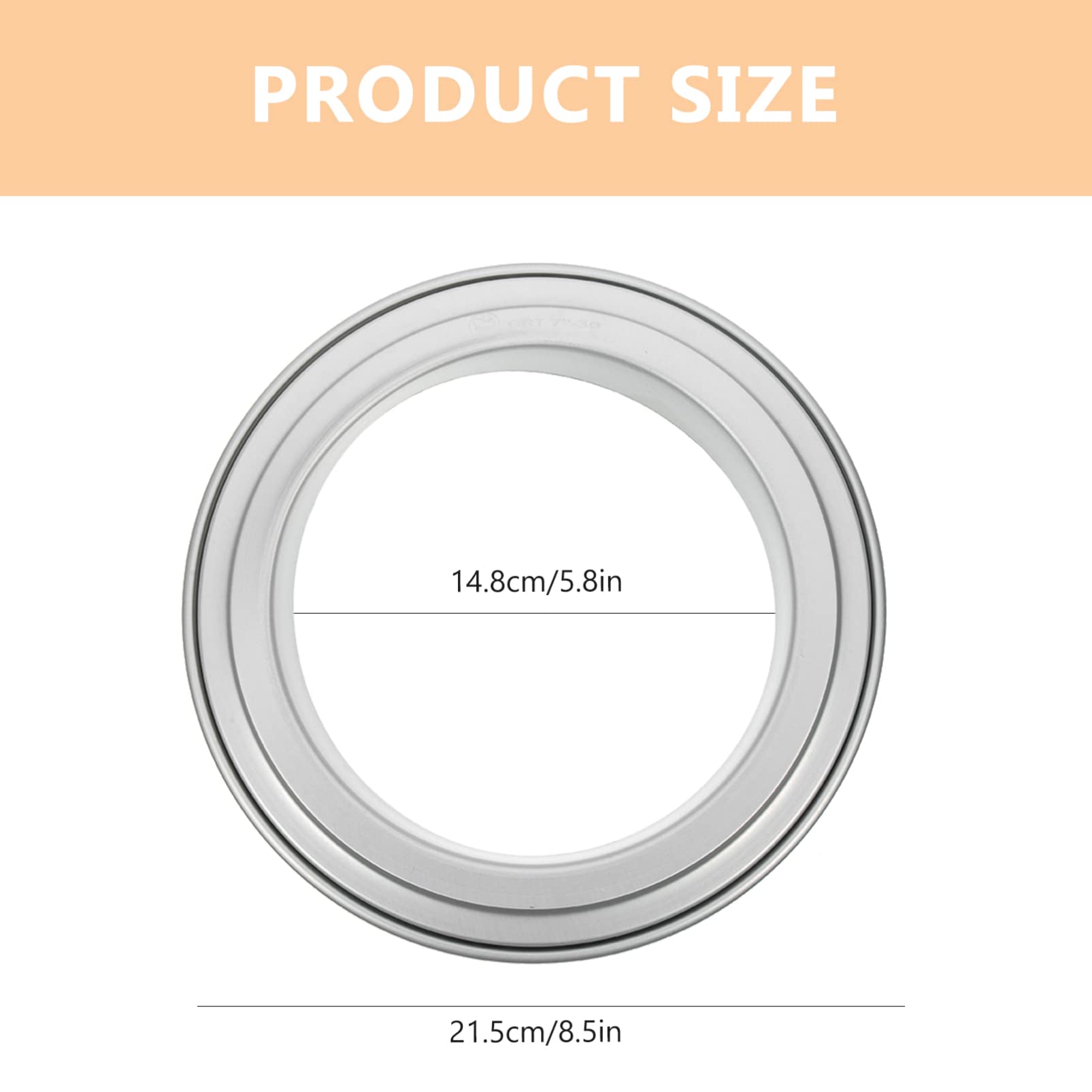 BRIGHTFUFU Pizza Saucing Ring Pizza Seasoning Sprinkling Tool for Baking Deep Stuffing Ring Practical Kitchen Supply