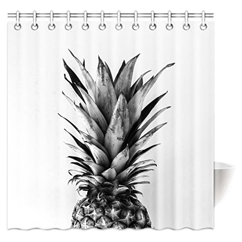Shower Curtain Funny Pineapple Fruit Waterproof Polyester Bath Curtain 48"x72" Cover