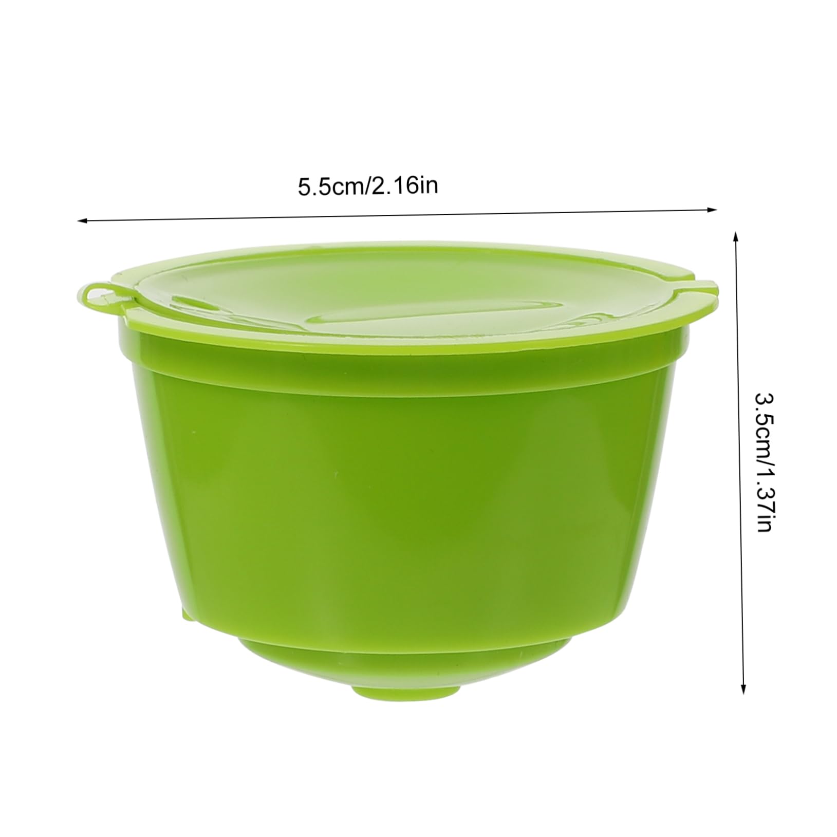 KONTONTY 3pcs Refillable Coffee Capsule Filters Compatible Strainer Cleaning Brush and Spoon for Coffee