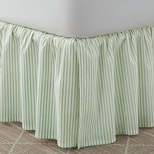 image for Laura Ashley Home - Cotton Ruffled Bedskirt, Lightweight & Classic Sty